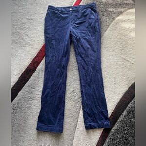 Vineyard Vines Blue Corduroy Slim Fit Breaker Pants
